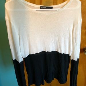 Benjamin Jay Two-toned Color Block Blouse